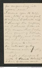 Nachlass Franz Steindachner, Brief von R. Bowllersharpe an Franz Steindachner (16.07.1891), Inv.Nr. 50.02, Seite 2